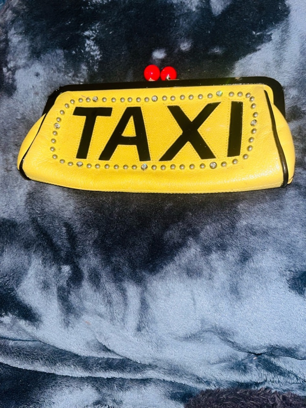 Yellow 'TAXI' Novelty Clutch Wallet